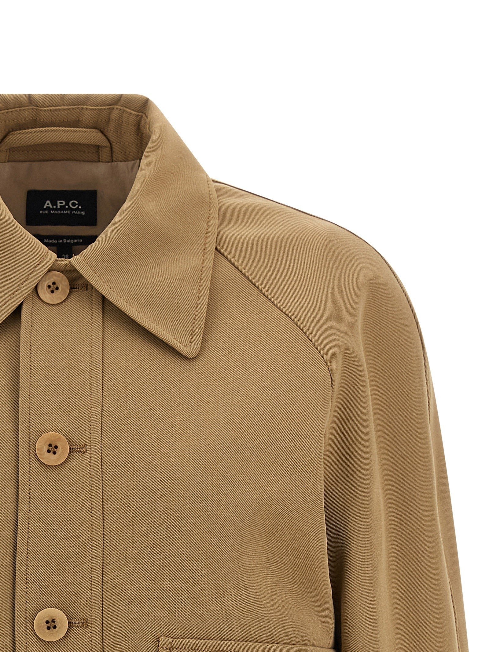 A.P.C Cotton and Wool Jacket Beige