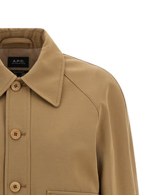 A.P.C Cotton and Wool Jacket Beige