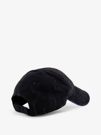Balenciaga Men's Cotton Baseball Hat Black