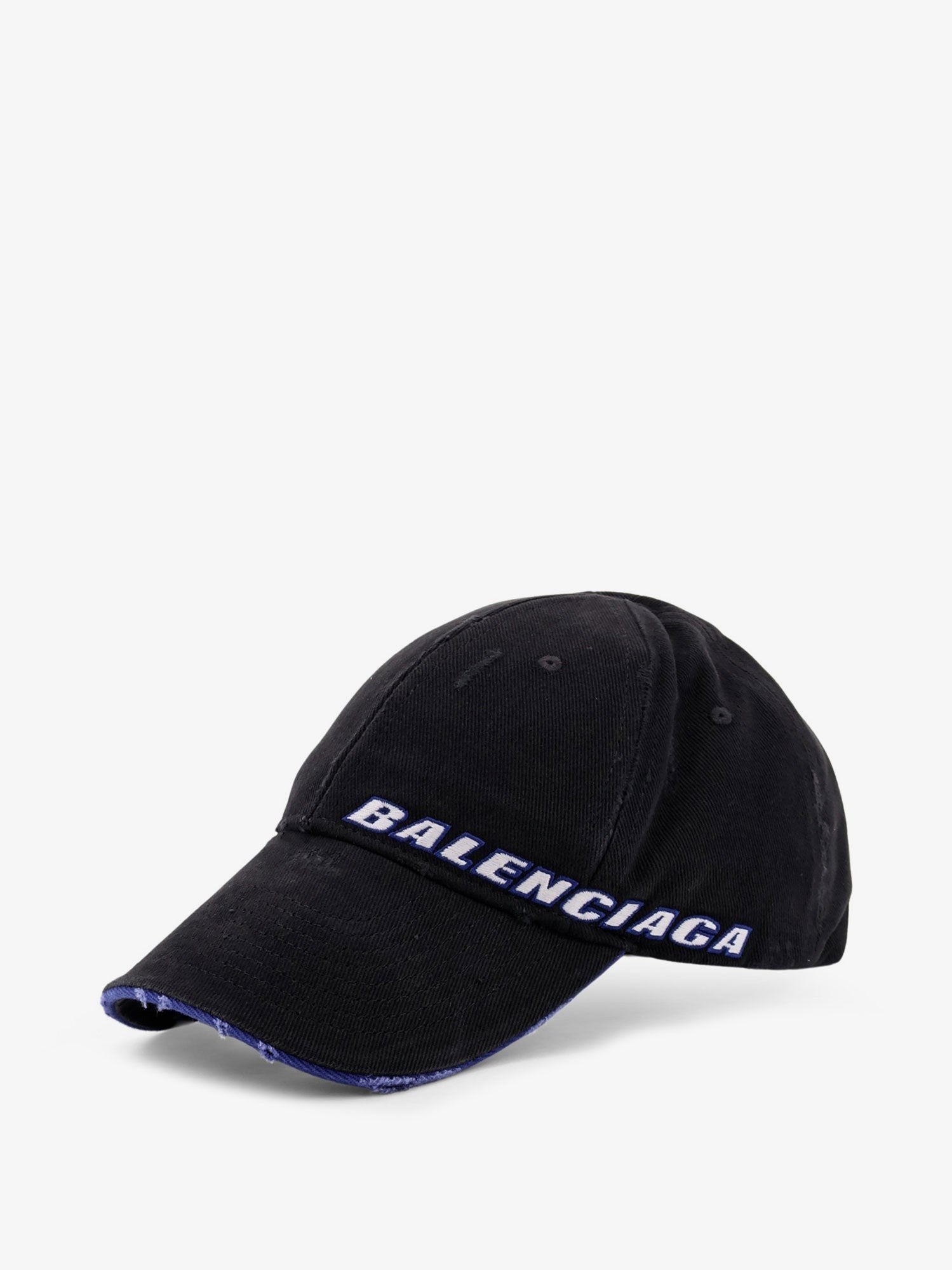 Balenciaga Men's Cotton Baseball Hat Black