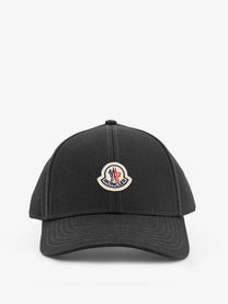 Moncler Men's Cotton Baseball Hat Black