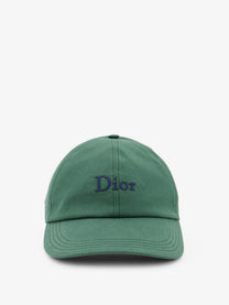 Dior Men's Cotton Baseball Hat Green
