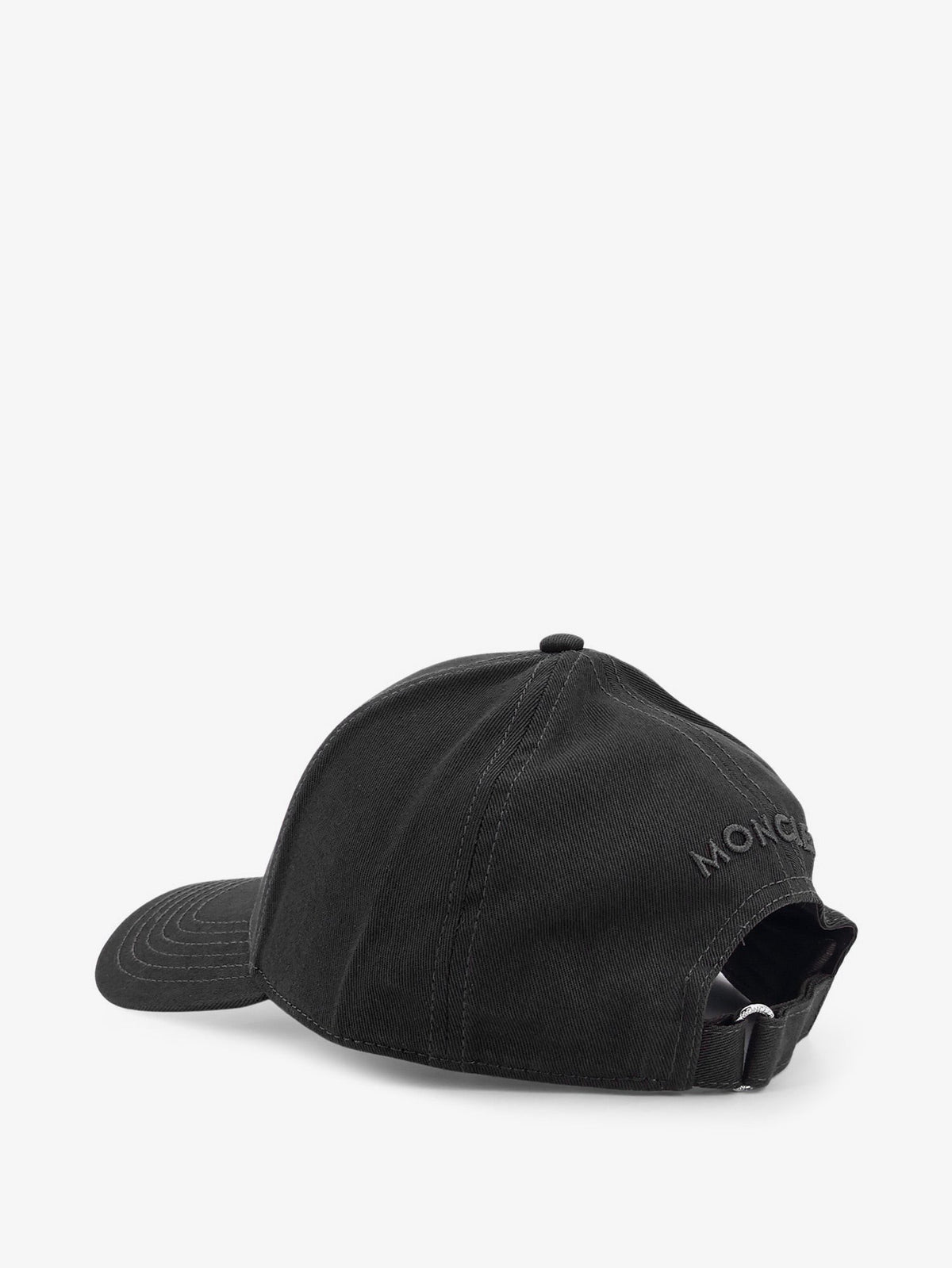 Moncler Men's Cotton Baseball Hat Black, view 3
