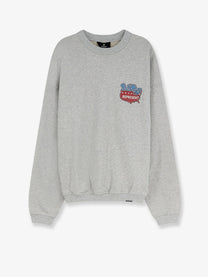 Represent Men's Cotton Beach Boys Americas Band Sweater Grey