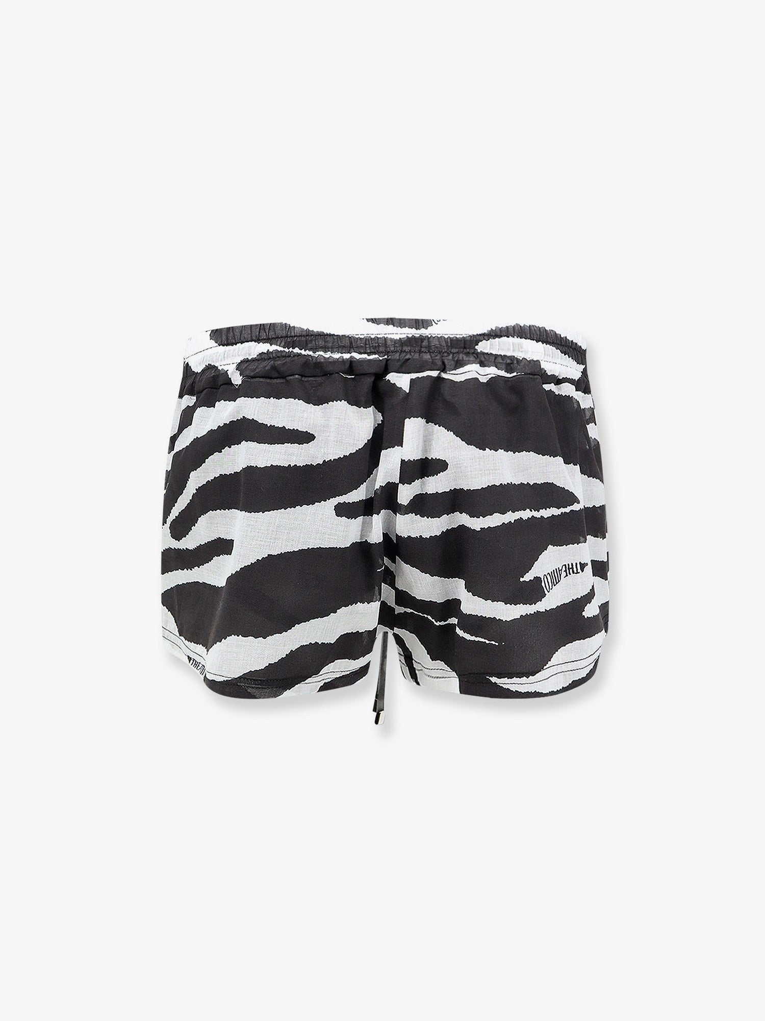 The Attico Women's Cotton Beach Shorts Black