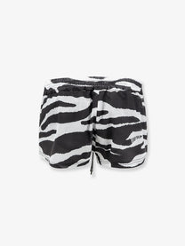 The Attico Women's Cotton Beach Shorts Black