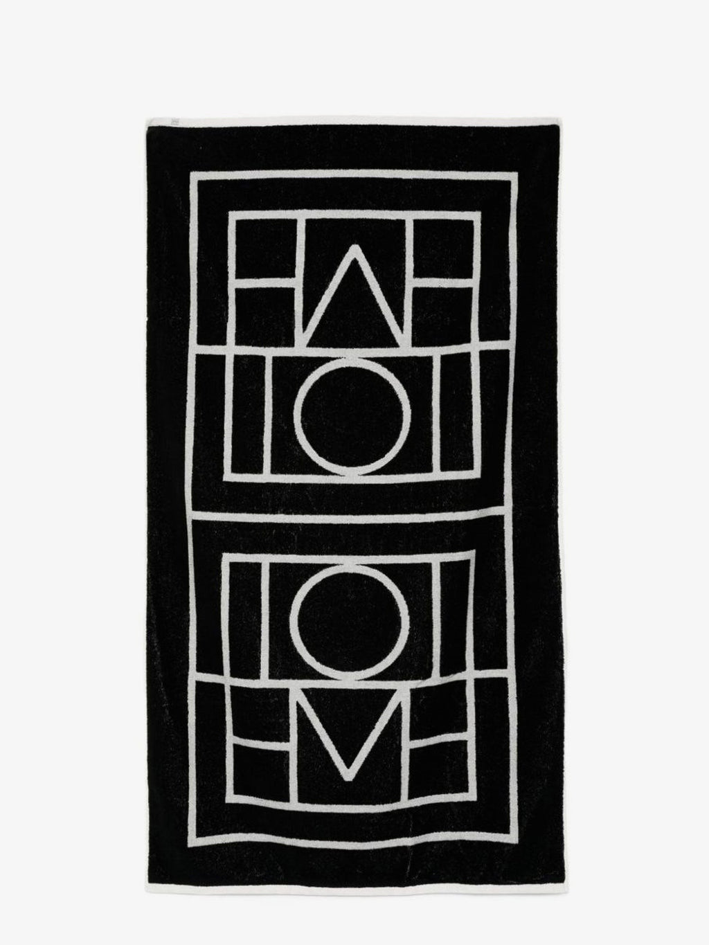 Toteme Women's Beach Towel Monogram Black