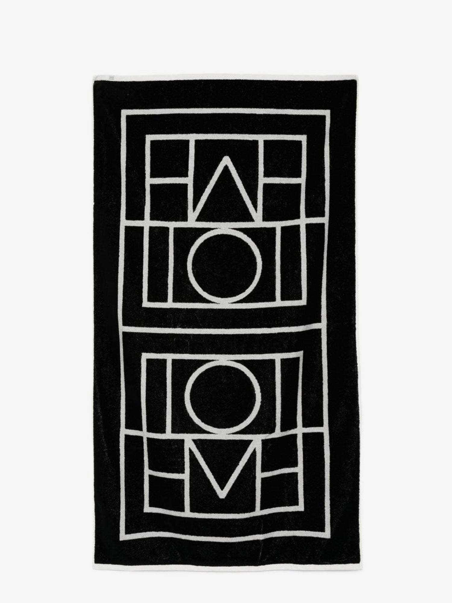 Toteme Women's Beach Towel Monogram Black