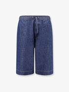 Loewe Men's Cotton Bermuda Shorts Blue