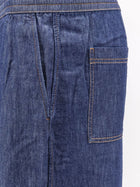 Loewe Men's Cotton Bermuda Shorts Blue, view 3