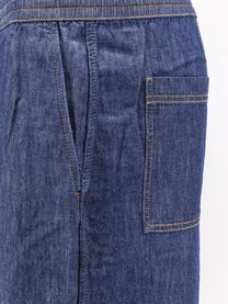 Loewe Men's Cotton Bermuda Shorts Blue
