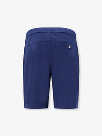 Brunello Cucinelli Men's Cotton Bermuda Shorts Blue