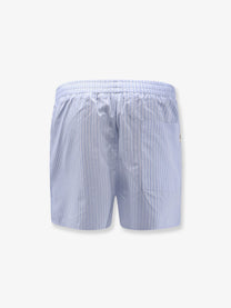 Ami Paris Men's Cotton Bermuda Shorts Blue