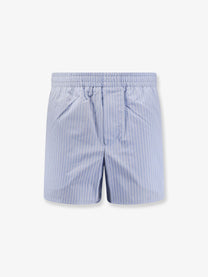 Ami Paris Men's Cotton Bermuda Shorts Blue