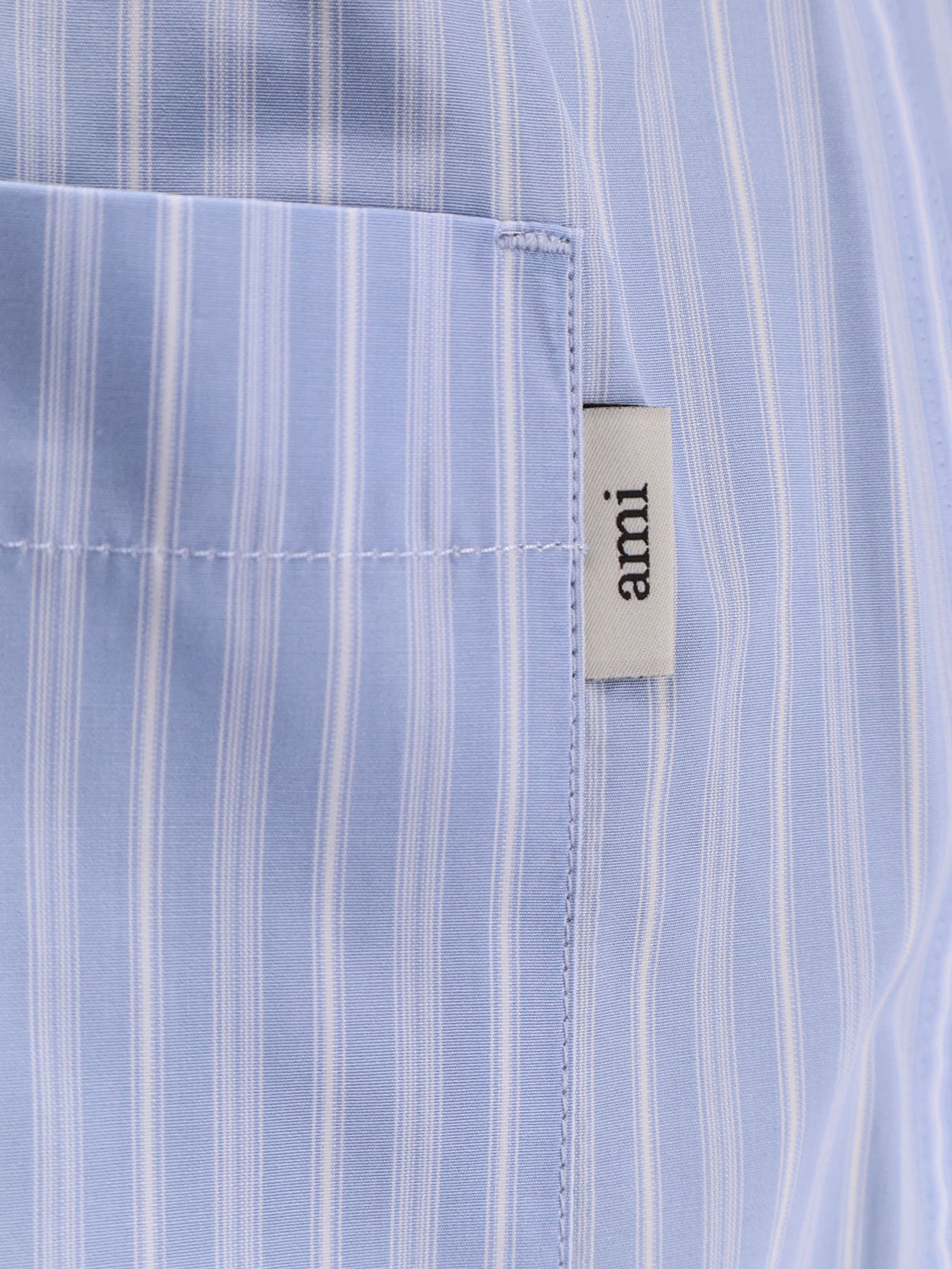 Ami Paris Men's Cotton Bermuda Shorts Blue