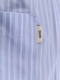 Ami Paris Men's Cotton Bermuda Shorts Blue