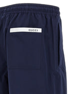 Gucci Cotton Bermuda Shorts Blue, view 4