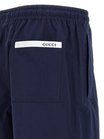 Gucci Cotton Bermuda Shorts Blue