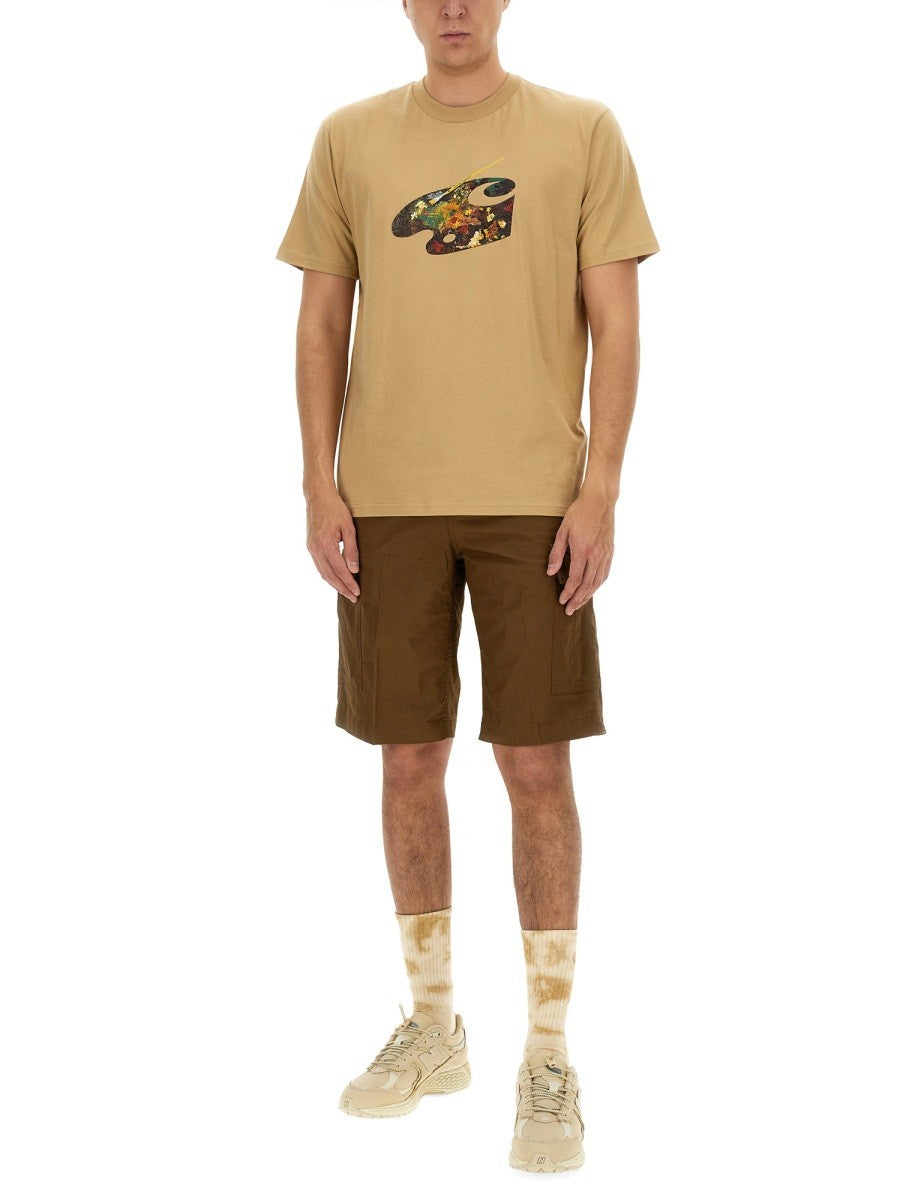 Carhartt Wip Men's Cotton Bermuda Shorts Brown, view 2
