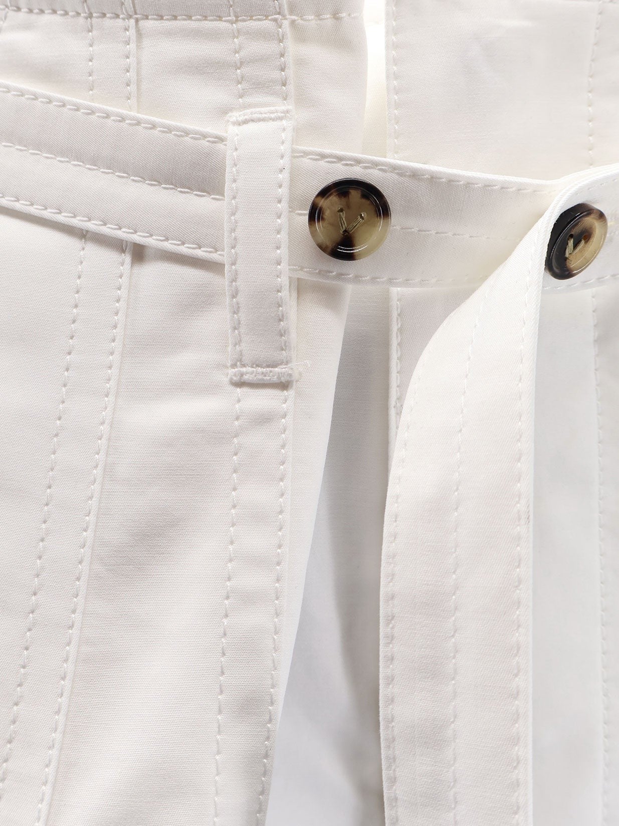 Bottega Veneta Women's Cotton Bermuda Shorts White