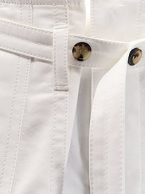Bottega Veneta Women's Cotton Bermuda Shorts White