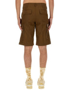 Carhartt Wip Men's Cotton Bermuda Shorts Brown, view 3