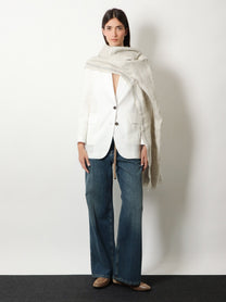 Brunello Cucinelli Women's Cotton Blazer White