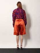 Dries Van Noten Women's Cotton Blend Bermuda Shorts Brown
