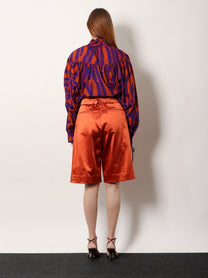 Dries Van Noten Women's Cotton Blend Bermuda Shorts Brown