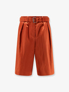 Dries Van Noten Women's Cotton Blend Bermuda Shorts Brown