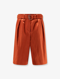 Dries Van Noten Women's Cotton Blend Bermuda Shorts Brown