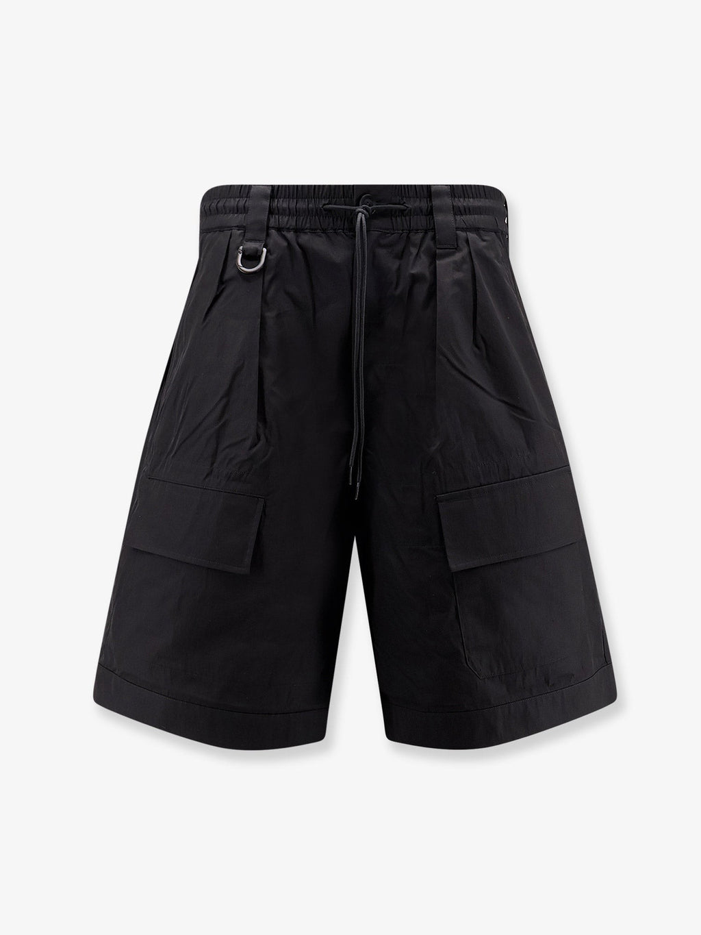 Y-3 Men's Cotton Blend Cargo Bermuda Shorts Black