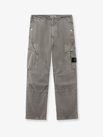 Stone Island Men's Cotton Blend Cargo Pants Grey