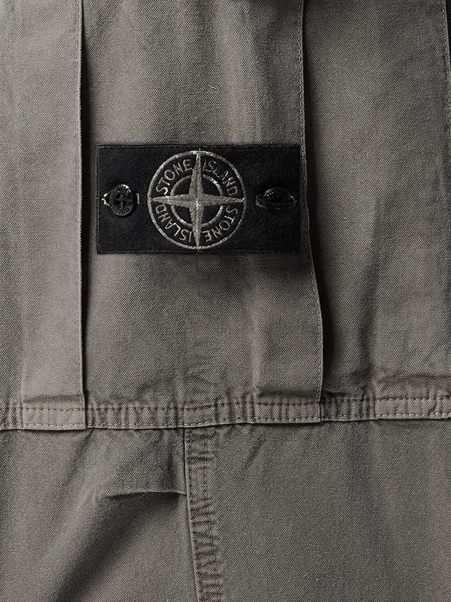 Stone Island Men's Cotton Blend Cargo Pants Grey