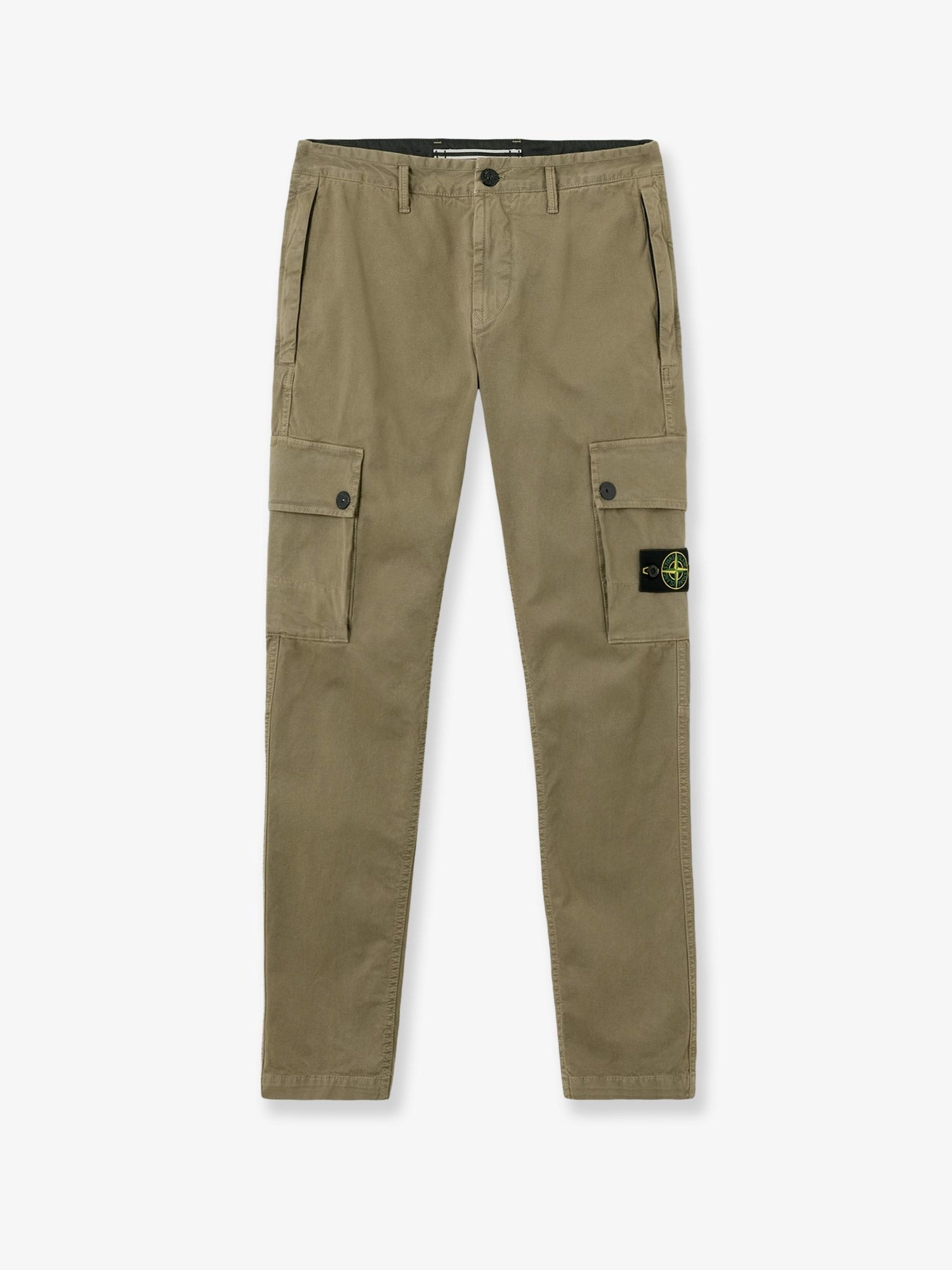 Stone Island Men's Cotton Blend Cargo Trousers Green