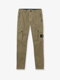Stone Island Men's Cotton Blend Cargo Trousers Green