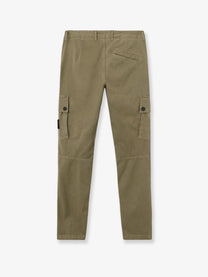 Stone Island Men's Cotton Blend Cargo Trousers Green