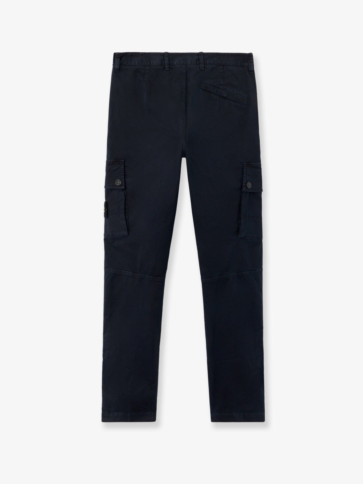 Stone Island Men's Cotton Blend Cargo Trousers Blue
