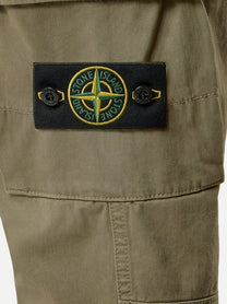 Stone Island Men's Cotton Blend Cargo Trousers Green