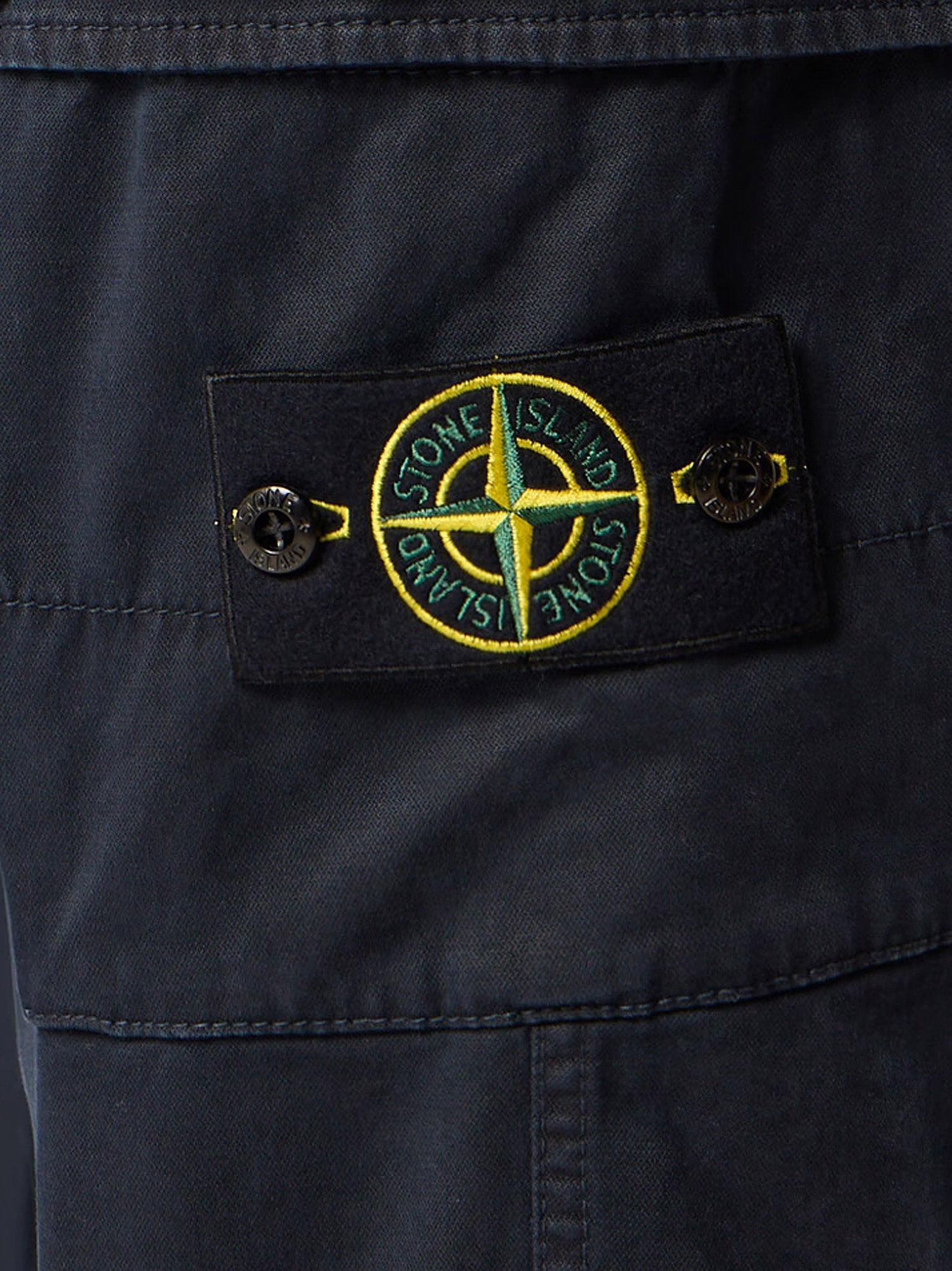 Stone Island Men's Cotton Blend Cargo Trousers Blue