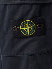 Stone Island Men's Cotton Blend Cargo Trousers Blue