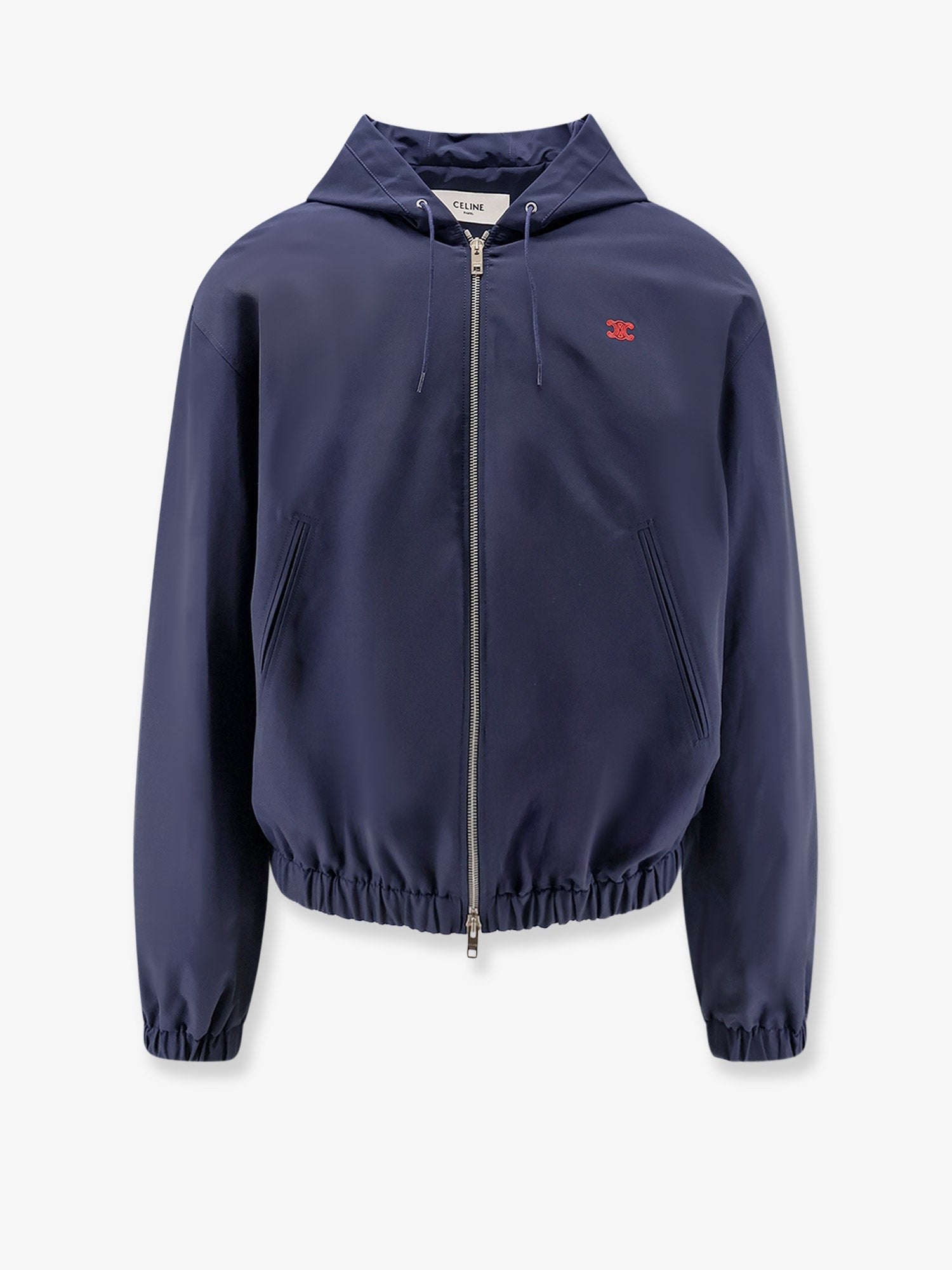 Celine Men's Cotton Blend Hooded Jacket OVERSEAS