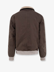 Brunello Cucinelli Men's Cotton Blend Jacket Brown