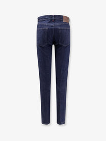 Kiton Men's Cotton Blend Jeans Blue