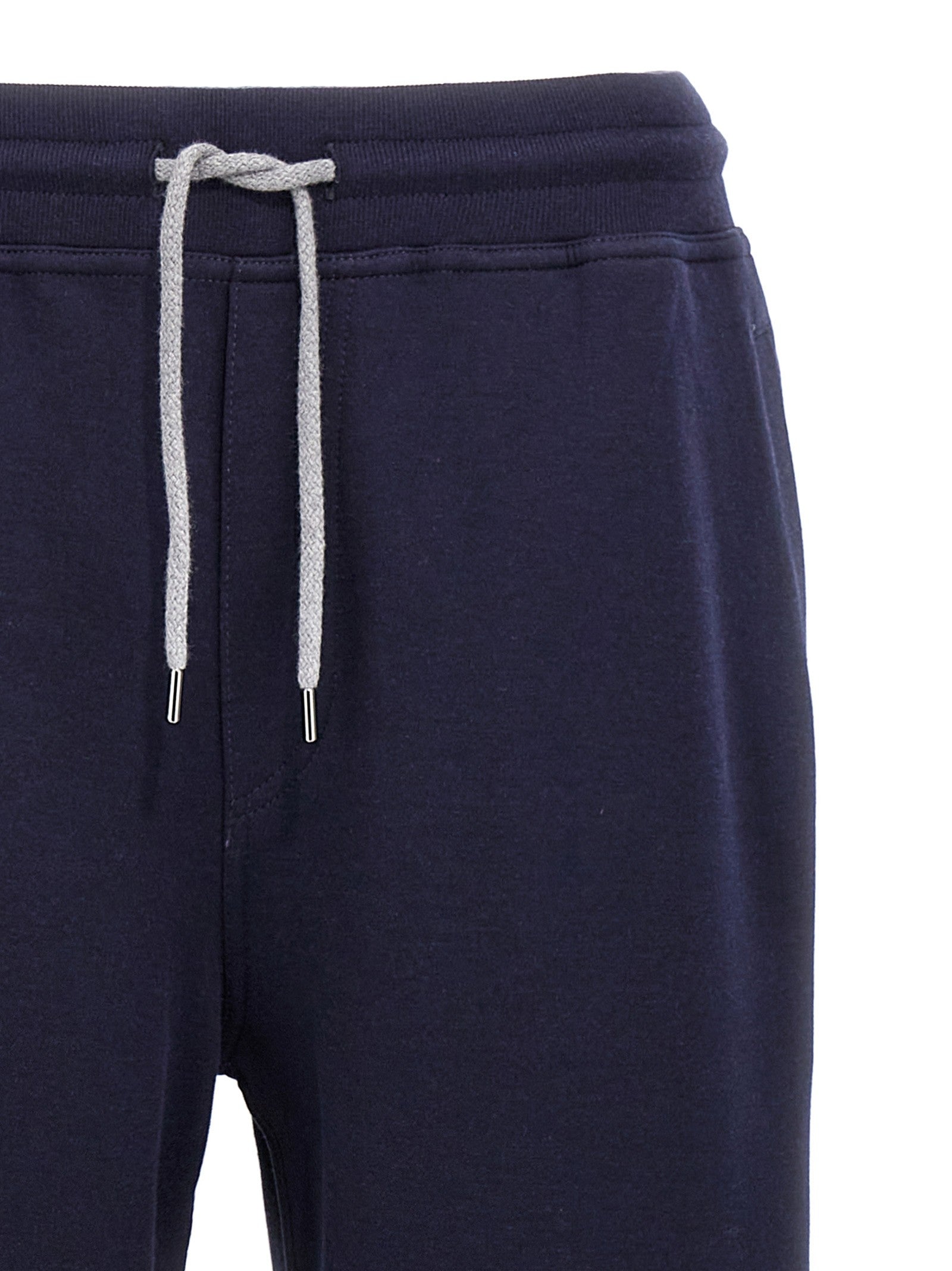 Brunello Cucinelli Cotton Blend Joggers Blue