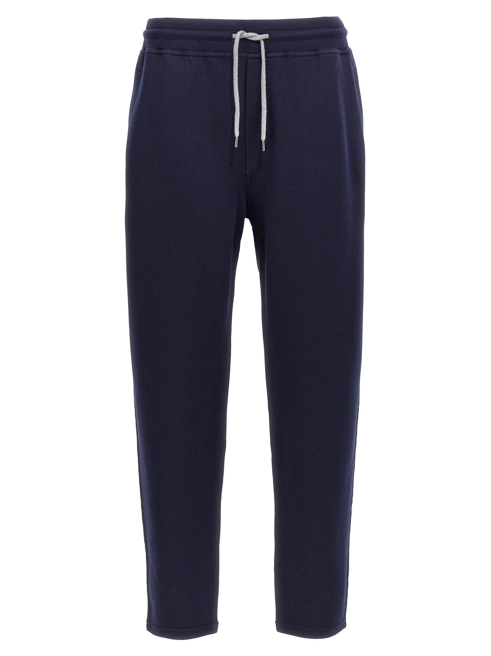 Brunello Cucinelli Cotton Blend Joggers Blue