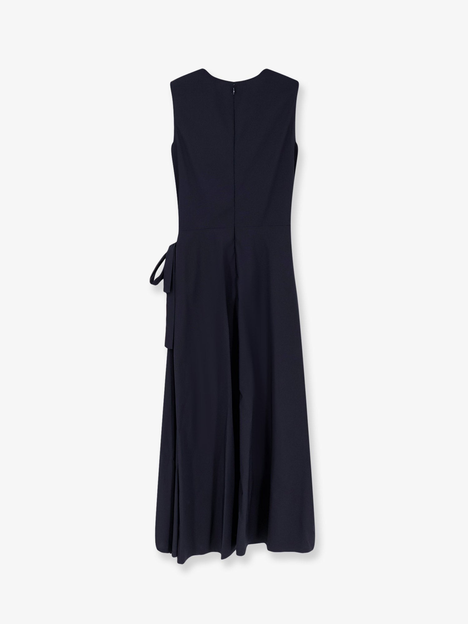 Aspesi Women's Cotton Blend Long Dress Blue Aspesi
