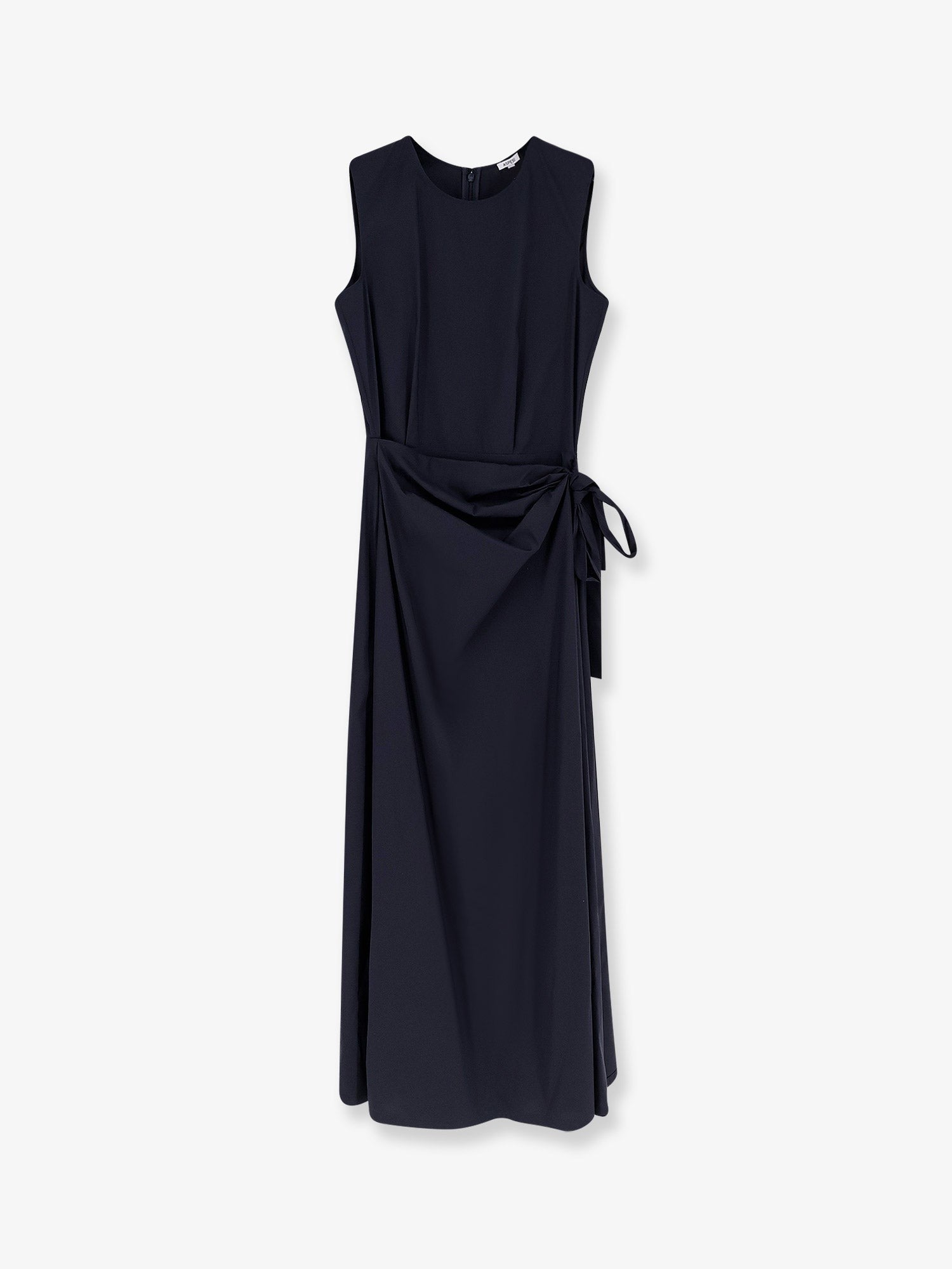 Aspesi Women's Cotton Blend Long Dress Blue Aspesi