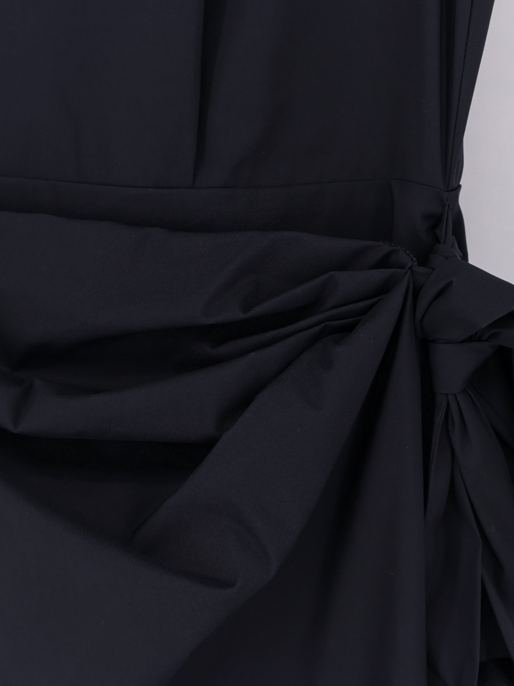 Aspesi Women's Cotton Blend Long Dress Blue Aspesi