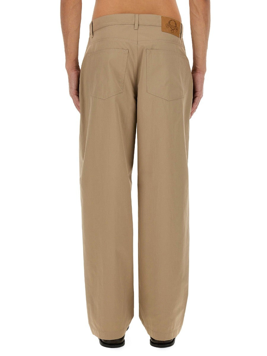 Moschino Men's Cotton Blend Pants Beige
